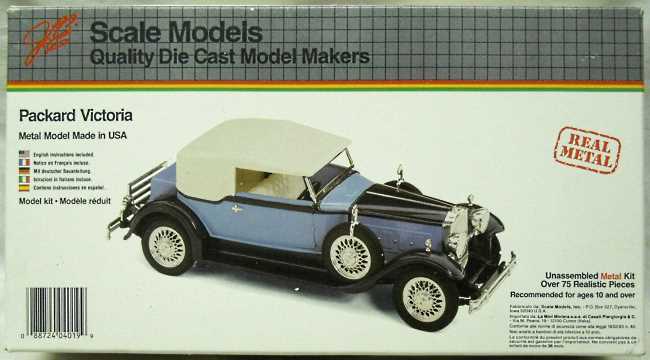 Scale Models 1/22 1930 Packard Dietrich Convertible Victoria - (ex Hubley), 4019 plastic model kit